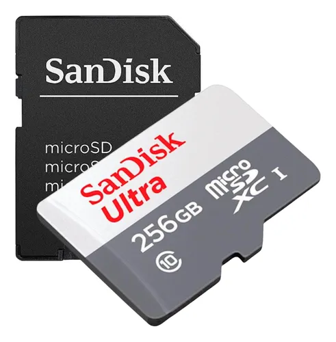 Cartão Microsd Sandisk Ultra 256gb Uhs 1 + Adaptador Sd