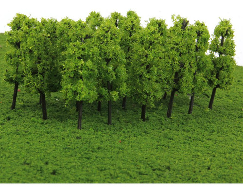 60 Unids Artificiales Árboles Plantas De 1: 200 Decoracion