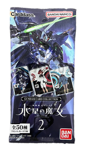 1 Sobre Card Collection Gundam The Witch Of Mercury 2 Japón