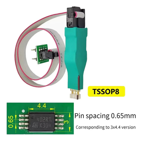 Cable Pinza Tssop8 3x4.4 Simil 3m Tacho Digiprog Programador
