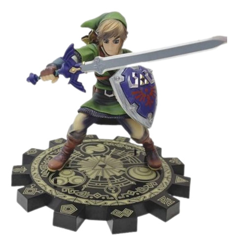 Figura De Link Videojuego Leyenda De Zelda Espada Y Escudo