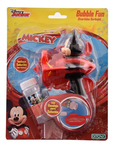 Burbujero Fun A Pila Con Bandeja Mickey Ditoys 2189