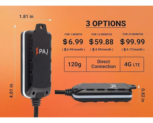Paj Gps Rastreador 4g Dispositivo De Seguimiento En