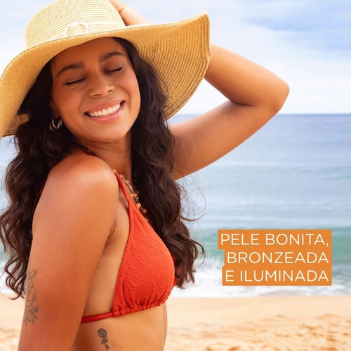 Óleo Bronzeador Protetor Solar Fps15 Cenoura & Bronze 110ml