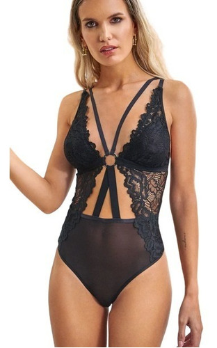 Lenceria Body De Puntilla Escote Marilyn Andressa 5735