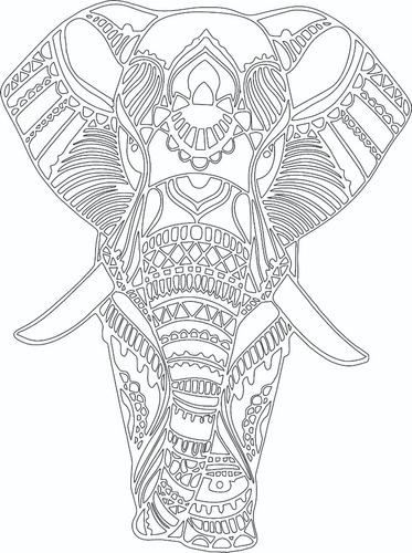 Vinilo Decorativo Elefante Hindu Yoga Ganesha