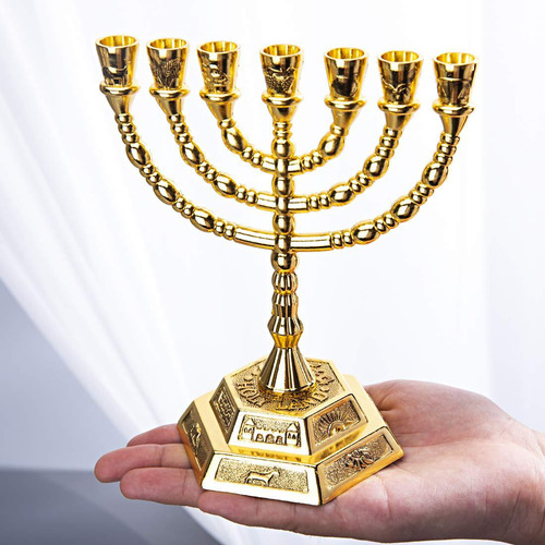 Candelabro, Candelabro Dorado De 7 Brazos I