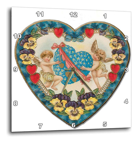 3drose Dpp__1 Reloj De Pared Victoriano Con Forma De Corazón