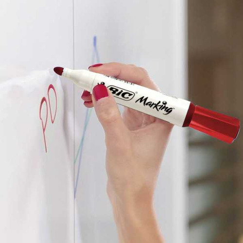 Pincel Marcador Quadro Branco Recarregável Vermelho 1 Un Bic