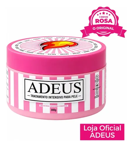 Creme rosa ADEUS original intensivo para pele - 300g - R$ 167