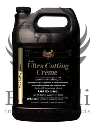 Presta Pasta De Pulido Ultra Cutting Creme - 4 Lt
