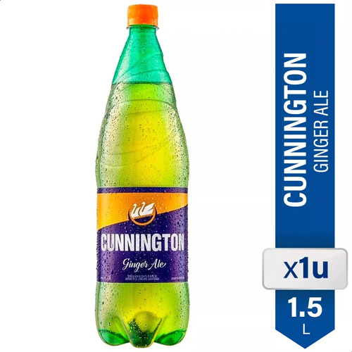 Agua Cunnington Ginger Ale 1.5 Litros Gaseosa Bebidas