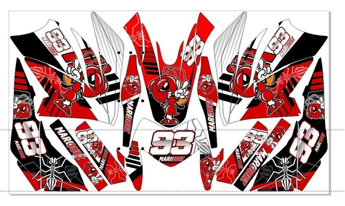 Stickers, Calca, Vinil, Para Moto Pulsar Ns200 Mod-76