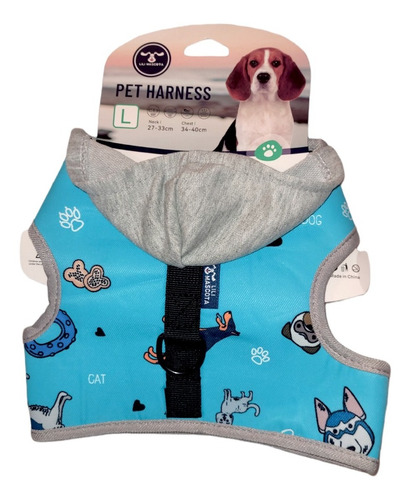 Arnés Para Perro Talle Xl Con Capucha 39-48 Cm