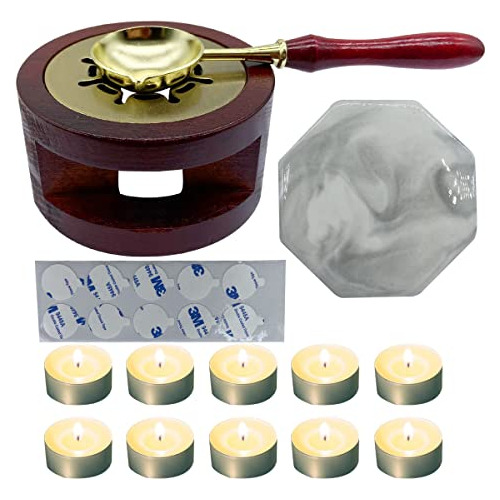 Wax Seal Kit With Warmer Wax Seal Stamp Warmer Stand Wi...
