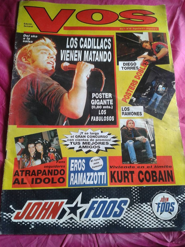 Revista Vos Año 1 Nro 48 Cadillacs Kurt Cobain Envios Mdq