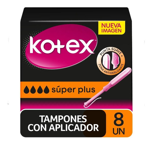 Tampones Kotex super plus 8 unidades