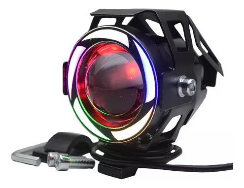 000 Faros Auxiliares Led U7 Angel Eyes P/motocicleta, 1 Par