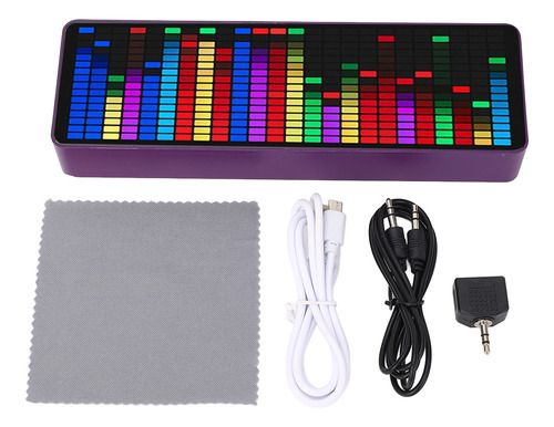 Music Spectrum Display 384 Led, 1624 Segmentos, Ritmo Y Voz