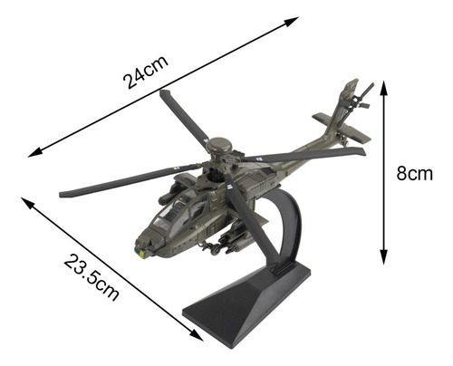 1/32 Modelo De Helicóptero Fundido A Presión Avión De