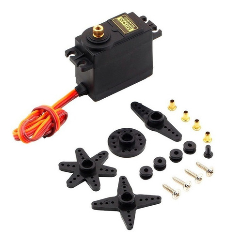 Tecneu 4 Piezas Servomotor Mg995 15kg 180° Servo Engranes Metalicos