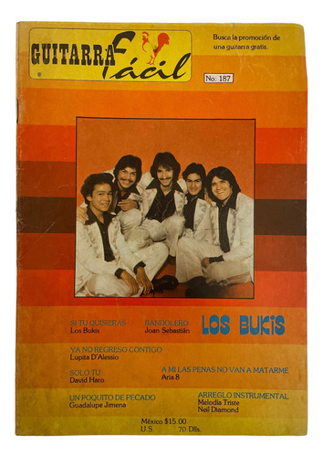 Revista Guitarra Facil #187 Los Bukis Joan Sebastian Lupita (Usado)