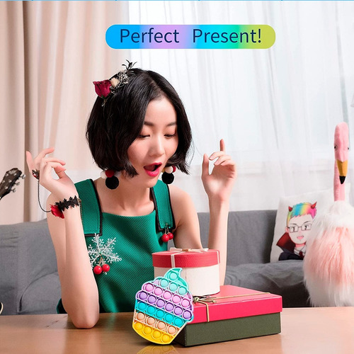 Imagen 2 de 4 de Pop It Cisne Rosado Pastel Varios Modelos Multicolor