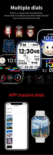 Smartwatch Reloj U88 Plus Musica Llamadas Termometro Presion