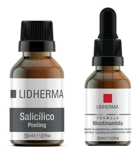 Nicotinamida + Salicílico Acne Manchas Control Sebo Lidherma
