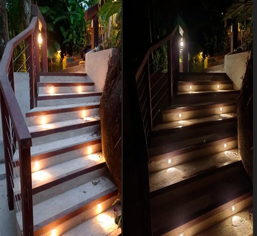 Imagem 6 de 6 de Balizadores Solo Inox Led Redondo 3w 3000k Ip67 Bivol