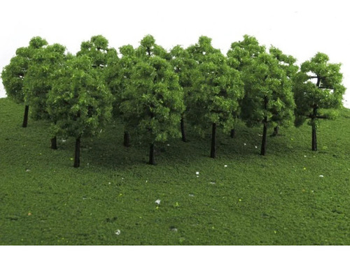 20 Miniaturas Árvores Maquete Ferromodelismo 3,5cm