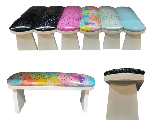Apoyamanos Posamanos De Madera Manicuria Alto Uñas Nails