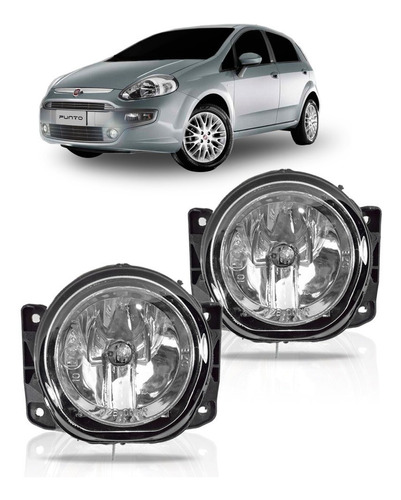 Par Farol Milha Auxiliar Neblina Fiat Punto 2012 2013 2014