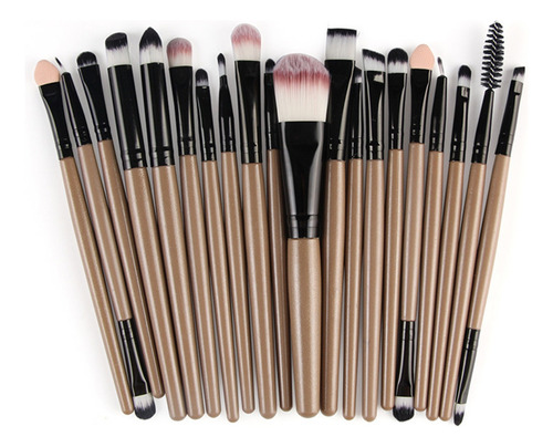 Set De Brochas De Maquillaje De 20 Piezas, Kit De Tocador