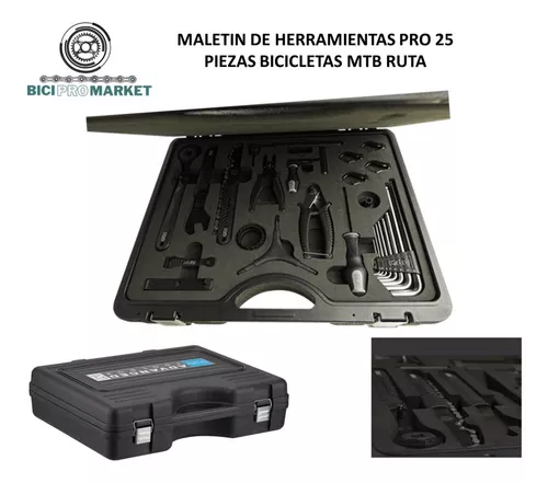 Kit de herramientas bicicletas profesional, mtb, caja, maletín