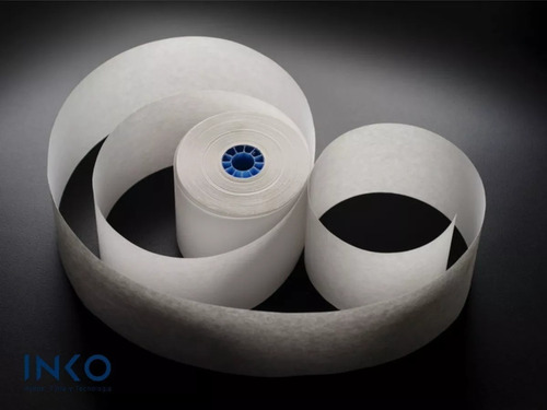 Imagen 2 de 7 de 50 Rollos Papel Térmico 80x70 Impresora 80mm Negro Con Iva