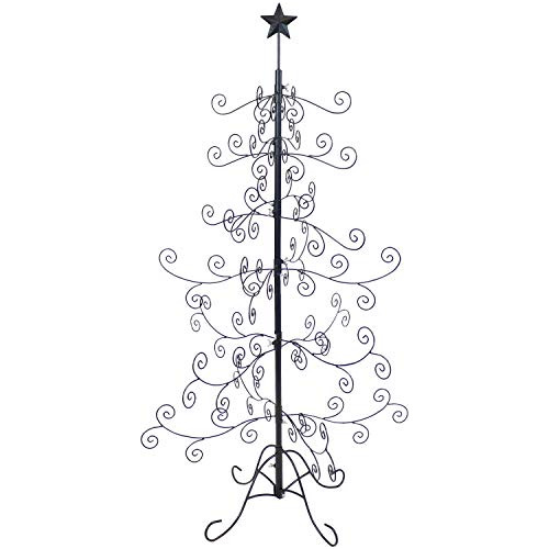 Árbol De Adorno De Metal Negro De Navidad Noelle De 60...