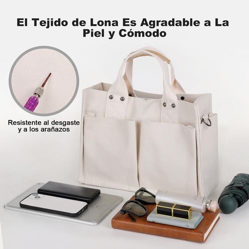 D Bolsas De Lona For Mujer, Tote Bag For Mujer Con