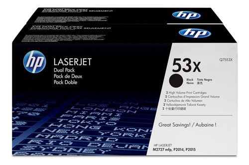 Hp 53x (q7553xd) Negro High Brinding Original Laserjet Tóner