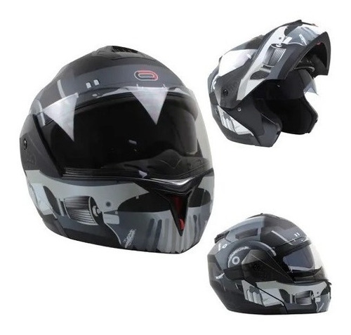 Casco Roda Revenge Abatible Soldier Gris Mate Xxl G329