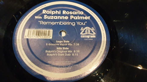 Ralphi Rosario With Suzanne Palmer Remembering You Vinilo 04