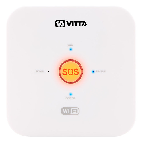 Kit De Alarma Domiciliaria Vitta Celular Wifi Vit-alam001 Color Blanco