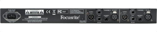 Pré-amplificador De Microfone De 2 Canais Focusrite Isa Two 127V