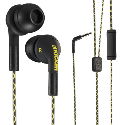 Kicker 46eb74 Wired Earbuds | In-ear Noise-isolating Earphon