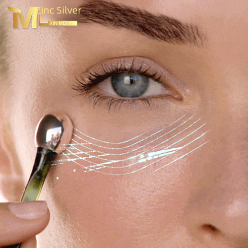 6 Cm - Aplicador De Crema De Ojos Metálico, Masajeador Essen
