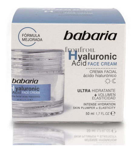 Crema Facial Acido Hialurónico 50 Ml Babaria Vegana