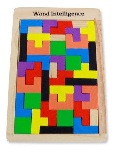 Juguete Didáctico Educativo Madera Ligera Tangram Tetris