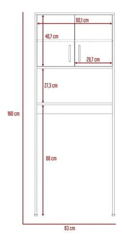 Mueble Organizador Baño Barcelona Miel