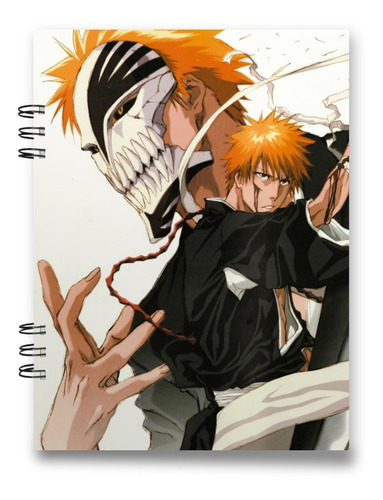 Imagen 7 de 8 de Cuaderno Anime Bleach 15x20 Cms Media Carta 100 Hojas