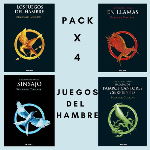 Pack 4 Libros - Los Juegos Del Hambre - Suzanne Collins -rh